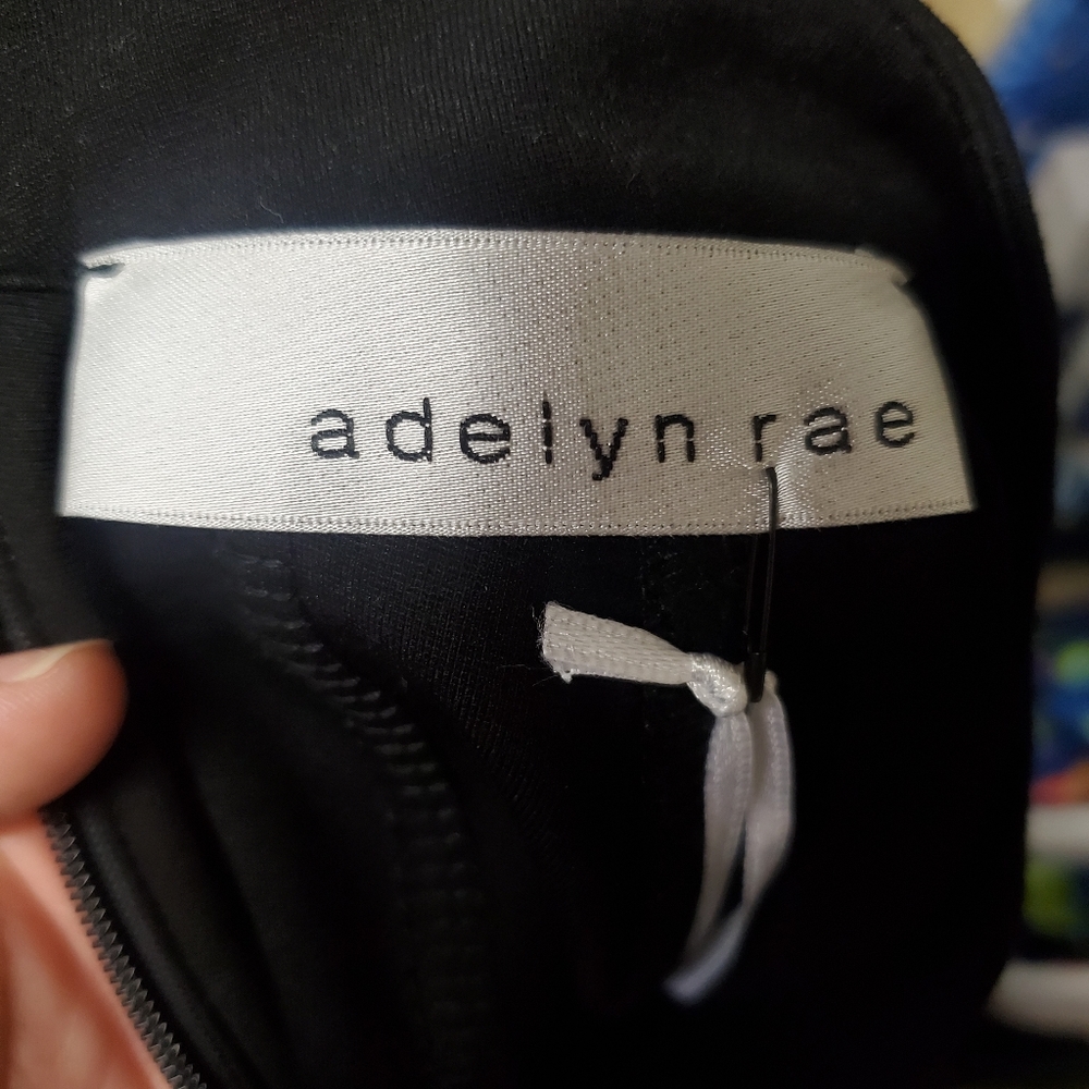 Women's Black Cocktail Dress NWT Adelyn Rae Size L - Picture 6 of 11